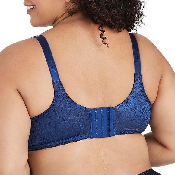 BaliWomen Double Support Wireless Lace Bra/Stay-in-Place Straps FullCoverage 42D - Picture 2 of 11